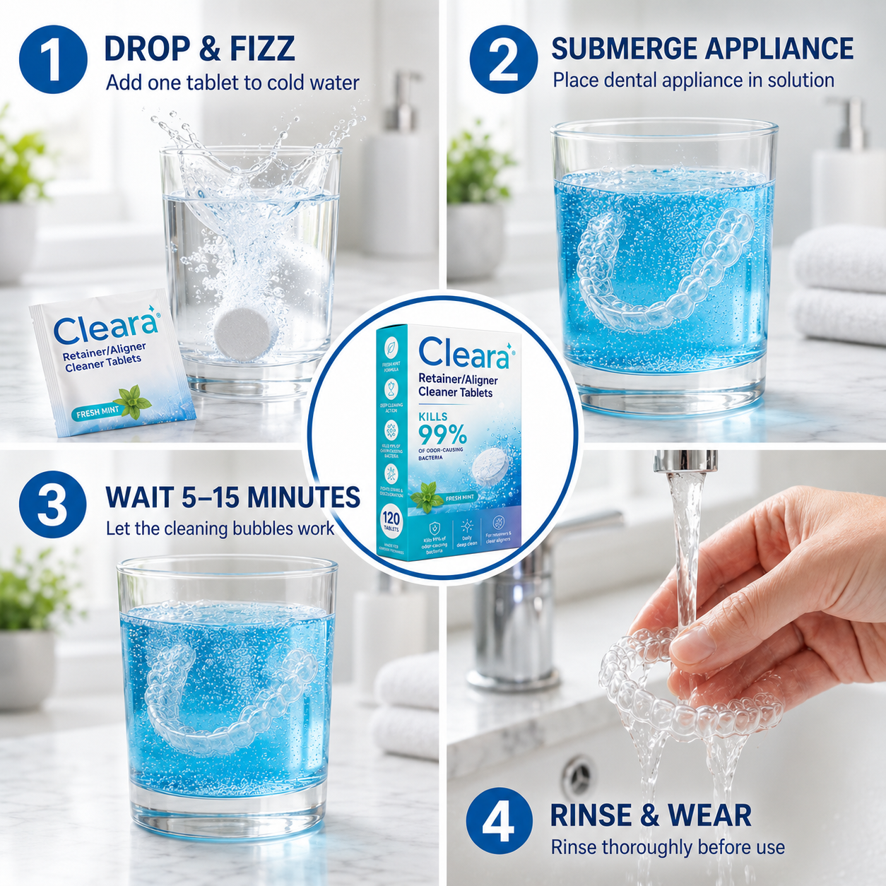 Retainer Cleaner - 90 Tablets